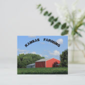 豆と納豆のポストカード付きカンザス農業 ポストカード (スタンド正面)