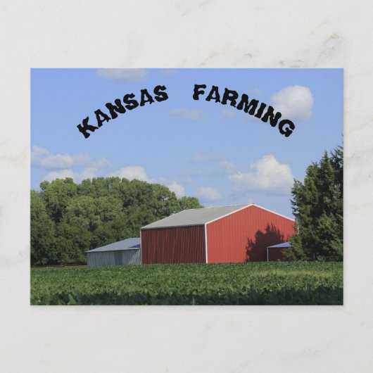 豆と納豆のポストカード付きカンザス農業 ポストカード (正面)