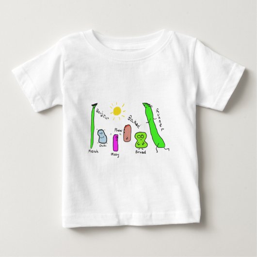豆のしゃれ ベビーTシャツ (正面)
