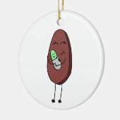 豆のオーナメント セラミックオーナメント (左)