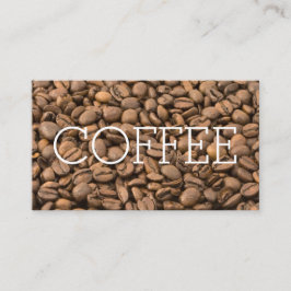 豆のシンプルで大きい単語のコーヒーロイヤリティ ロイヤリティカード