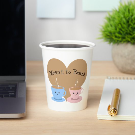 豆のマグカップを意図 紙コップ (インサイチュ)