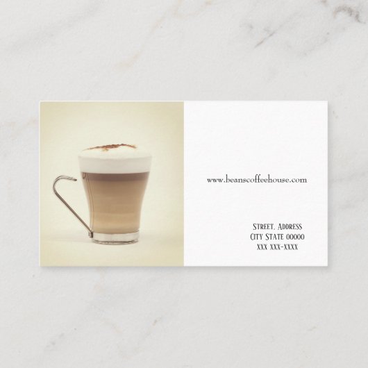 豆の喫茶店 名刺 (裏面)