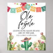 豆の数を当ててみよう オレ・フリホーレ シャワーパーティゲーム ポスター (正面)