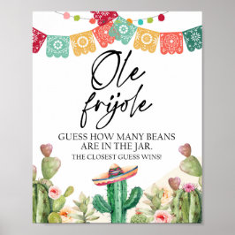 豆の数を当ててみよう オレ・フリホーレ シャワーパーティゲーム ポスター