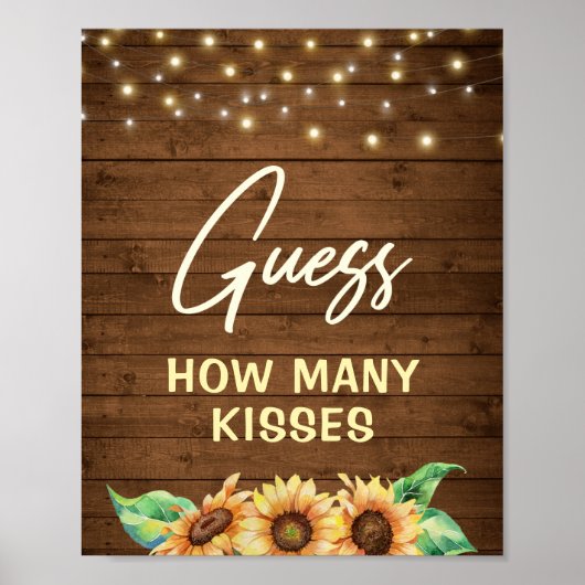 豆の数 キス キャンディ ひまわりを当ててみて ポスター (正面)