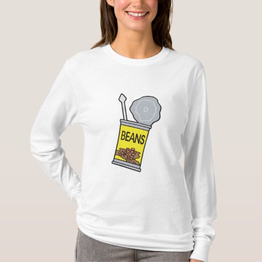 豆の缶詰 Tシャツ (正面)