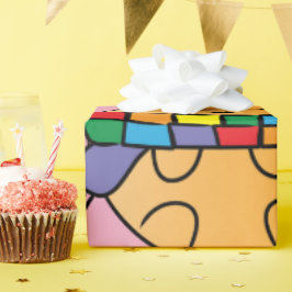 豆の追加 ラッピングペーパー