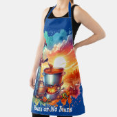 豆またはNo Beans Chili料理カウボーイ1 エプロン (インサイチュ)