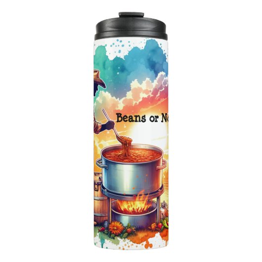 豆またはNo Beans Chili料理カウボーイ1 タンブラー (正面)