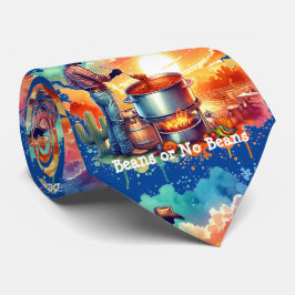 豆またはNo Beans Chili料理カウボーイ1 ネクタイ