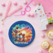 豆またはNo Beans Chili料理カウボーイ1 ペーパープレート (パーティー)