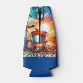 豆またはNo Beans Chili料理カウボーイ1 ボトルクーラー (裏面)