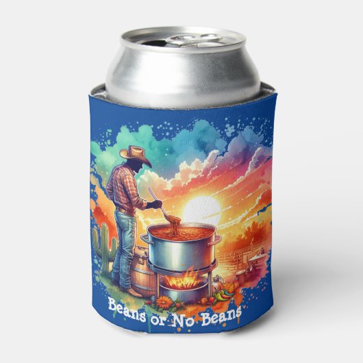 豆またはNo Beans Chili料理カウボーイ1 缶クーラー (缶正面)