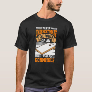 豆を投げるコーンホールユニットのバッグ Tシャツ