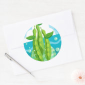 豆オーガニック野菜 ラウンドシール (封筒)