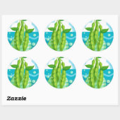 豆オーガニック野菜 ラウンドシール (シート)