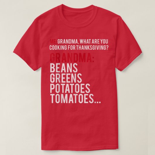 豆ジャガイモのトマトのウイルおもしろいスソンラップの Tシャツ (デザイン正面)