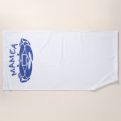 豆ビーチタオル ビーチタオル (正面)