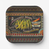 豆ラベル野菜国 ペーパープレート (正面)