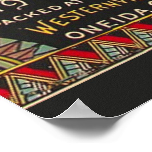 豆ラベル野菜国 ポスター (角)