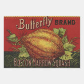 豆ラベル野菜国 ラッピングペーパーシート (正面2)