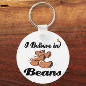豆信じを飲む キーホルダー (正面)