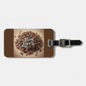 豆好きコーヒー豆 ラゲッジタグ (正面横)