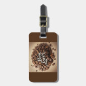 豆好きコーヒー豆 ラゲッジタグ (正面縦)