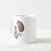 豆愛しゃれ コーヒーマグカップ (正面左)