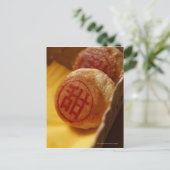 豆練中国のりキャラクター入り中国の菓子 ポストカード (スタンド正面)