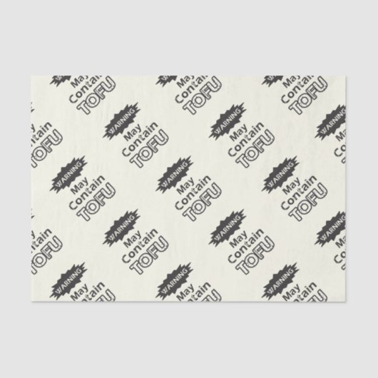 豆腐おもしろいをテーマにしたティッシュペーパー 薄葉紙 (正面)