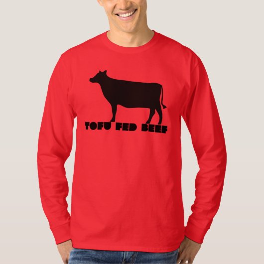 豆腐で育った牛 Tシャツ (正面)