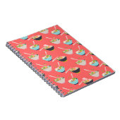 豆腐とライムと箸の珊瑚付き麺器 ノートブック (右側)