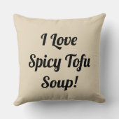 豆腐のシチュースープSundubuの韓国のぴりっとする柔らかいjjigae クッション (裏面)