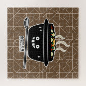 豆腐のシチュースープSundubuの韓国のぴりっとする柔らかいjjigae ジグソーパズル (横)