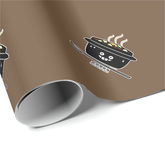 豆腐のシチュースープSundubuの韓国のぴりっとする柔らかいjjigae ラッピングペーパー (ロールコーナー)