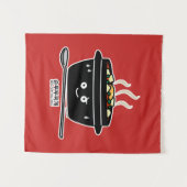 豆腐のシチュースープSundubuの韓国のぴりっとする柔らかいjjigae ho タペストリー (正面(横))