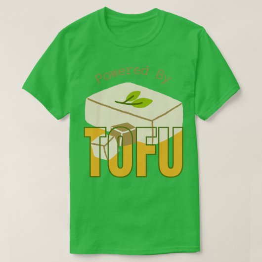豆腐を動力とする Tシャツ (デザイン正面)