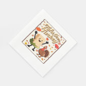 豆腐オーバークラシックターキーTシャツ スタンダードランチョンナプキン (角)