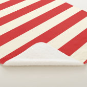豆腐クリームポストボックス赤ストライプ色 シェルパブランケット (3/4)