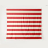 豆腐クリームポストボックス赤ストライプ色 タペストリー (正面(横))