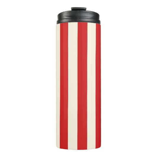 豆腐クリームポストボックス赤ストライプ色 タンブラー (正面)