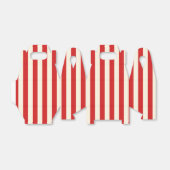 豆腐クリームポストボックス赤ストライプ色 フェイバーボックス (折り畳みなし)