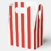 豆腐クリームポストボックス赤ストライプ色 フェイバーボックス (オープン)