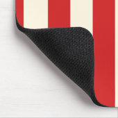 豆腐クリームポストボックス赤ストライプ色 マウスパッド (コーナー)