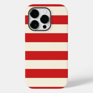 豆腐クリームポストボックス 赤ストライプ Case-Mate iPhone 14 PROケース