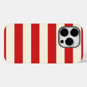 豆腐クリームポストボックス 赤ストライプ Case-Mate iPhoneケース (裏面 (横))
