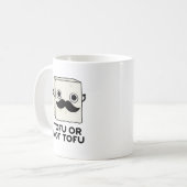 豆腐シェイクスピアおもしろい食品パン コーヒーマグカップ (正面左)