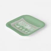 豆腐ビーガンベジタリアン食品 ペーパープレート (傾斜あり)